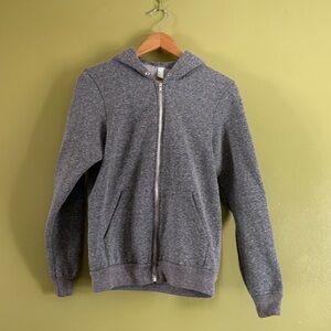 American Apparel Full-Zip Hoodie UNISEX Flex Fleece Hooded Sweatshirt